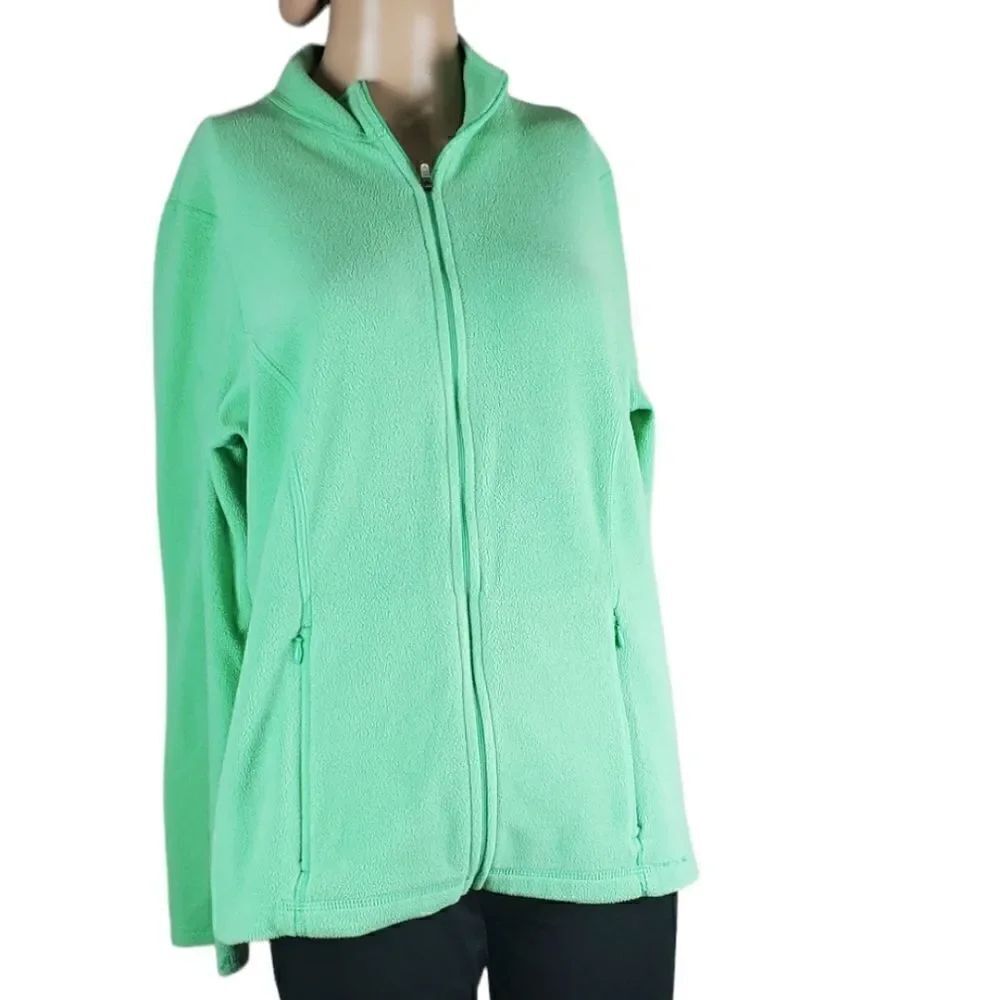 L.L. Bean Mint Green Fleece Jacket